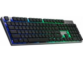 Cooler Master SK651 Black Keyboard BT Wireless Cherry MX RGB Low Profile Switch English Hebrew